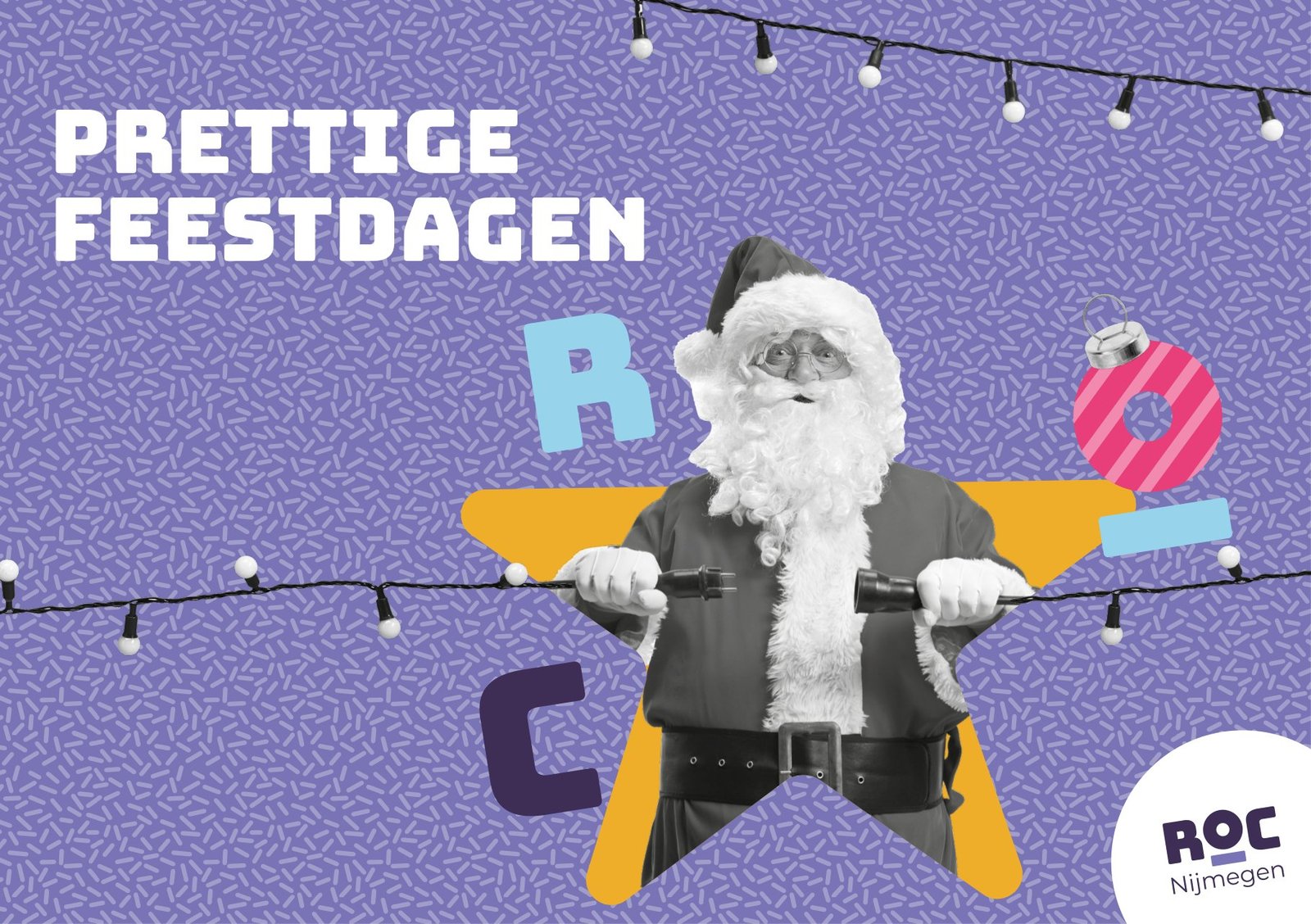 Kerstkaart ROC Nijmegen — Voorkant