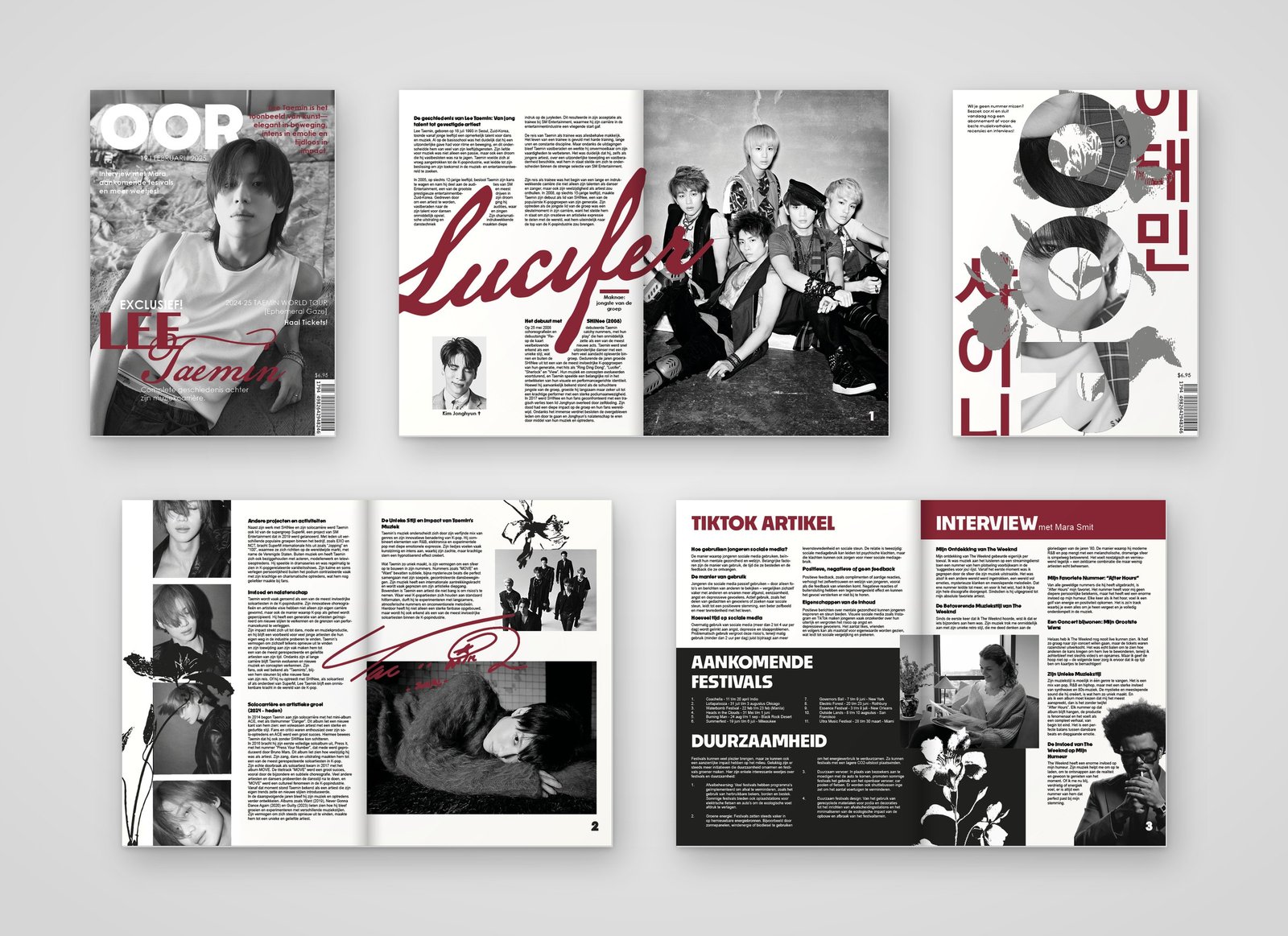 OOR — Cover, spreads en achterkant